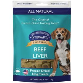 Stewart Freeze Dried Beef Liver Treats Resealable Pouch