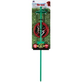 Prevue Pet Products 24 Inch Tie out Dome Stake with 12 Foot Cable