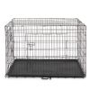 48" Pet Kennel Cat Dog Folding Steel Crate Animal Playpen Wire Metal