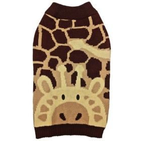 Fashion Pet Giraffe Dog Sweater Brown (Option: X Small)