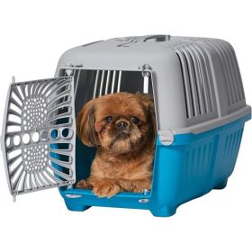 MidWest Spree Plastic Door Travel Carrier Blue Pet Kennel (Option: Small)