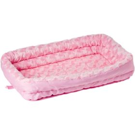 MidWest Double Bolster Pet Bed Pink (Option: X Small)