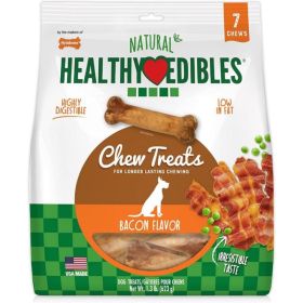 Nylabone Healthy Edibles Wholesome Dog Chews Bacon Flavor (Option: Wolf (7 Pack))