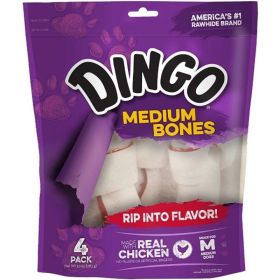 Dingo Meat in the Middle Rawhide Chew Bones (Option: Medium)