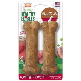 Nylabone Healthy Edibles Wholesome Dog Chews Roast Beef (Option: Wolf (2 Pack))