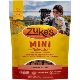 Zukes Mini Naturals Dog Treat (Option: Savory Salmon Recipe)