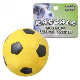 Rascals Latex Soccer Ball for Dogs (Option: Yellow)