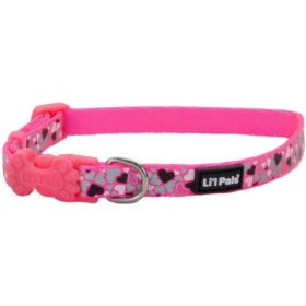 Li'L Pals Reflective Collar (Option: Pink with Hearts)