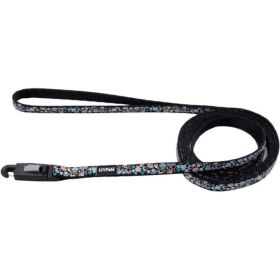 Li'L Pals Reflective Leash (Option: Teal and Orange Paws)