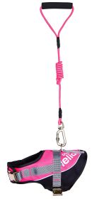 Helios Bark-Mudder Easy Tension 3M Reflective Endurance 2-in-1 Adjustable Dog Leash and Harness (size: large)